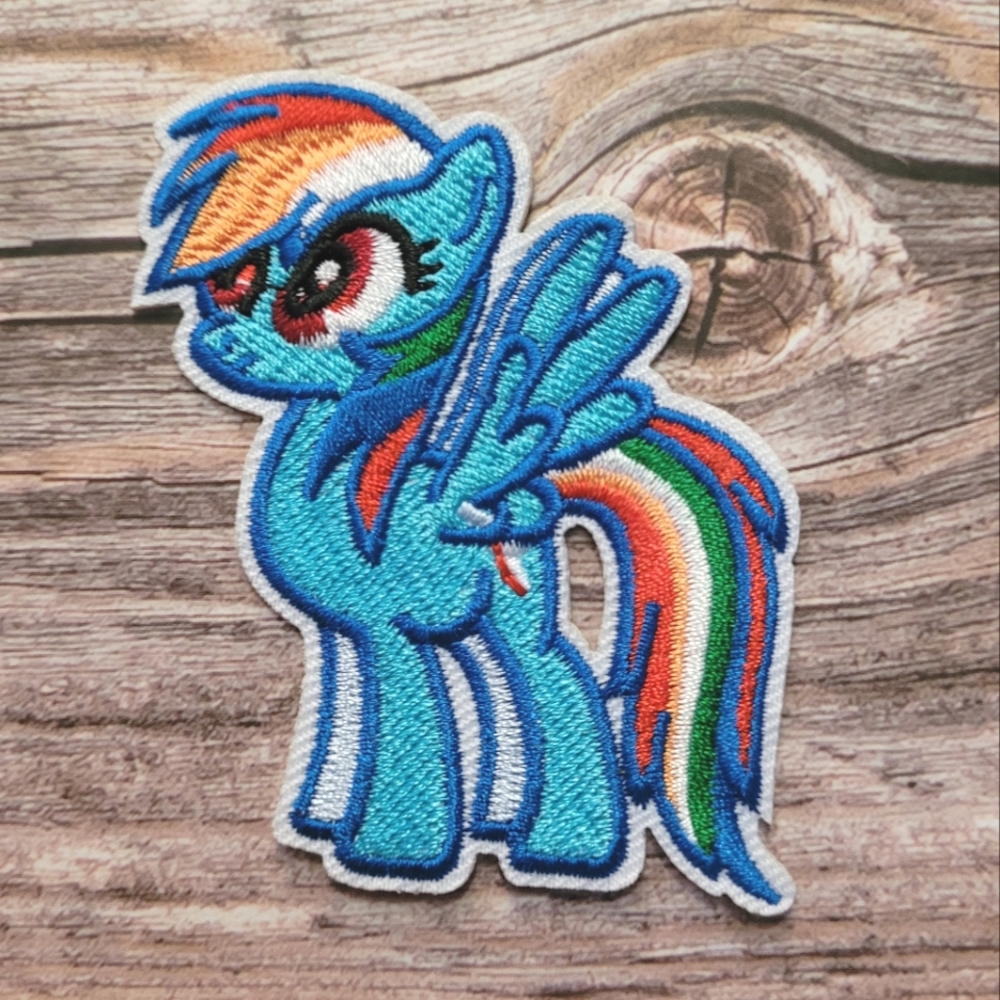 Rainbow Dash My Little Pony Y2k Embroidered Iron on Patch